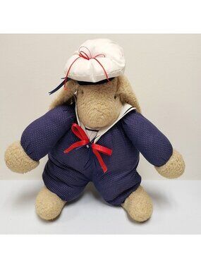 Best Friend Bunnies 15" Bunny Rabbit in Sailor Outfit 1986 Stuffed Animal Plush